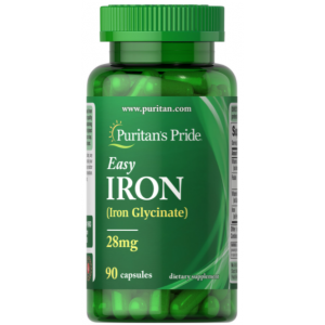 Easy Iron (Glycinate) 28 мг - 90 капс Фото №1